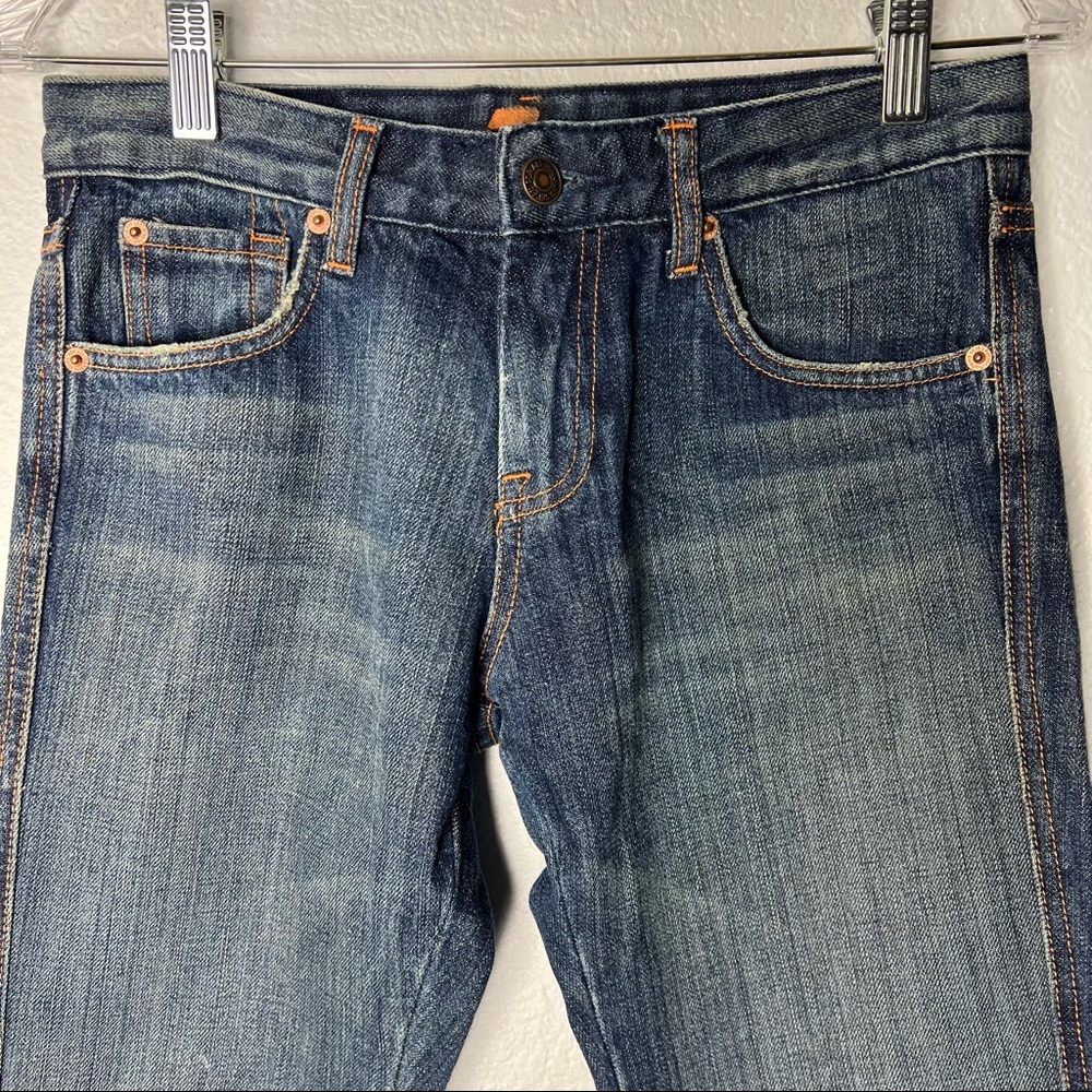 7 for all Mankind Flair Denim Jean with “A” embroidered pocket size 27 - Picture 8 of 17